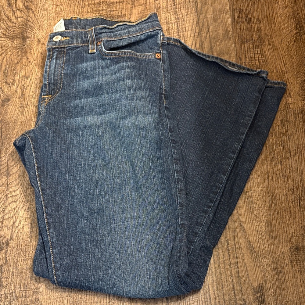 Lucky Brand Indigo Women's Straight Leg Jeans 31x31 Midrise Flare